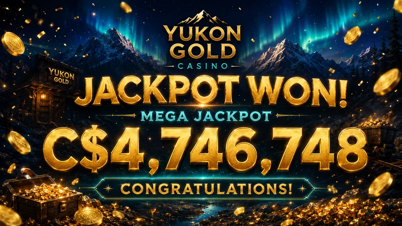 Progressive jackpot games selection at Yukon Gold in Canadian dollars
